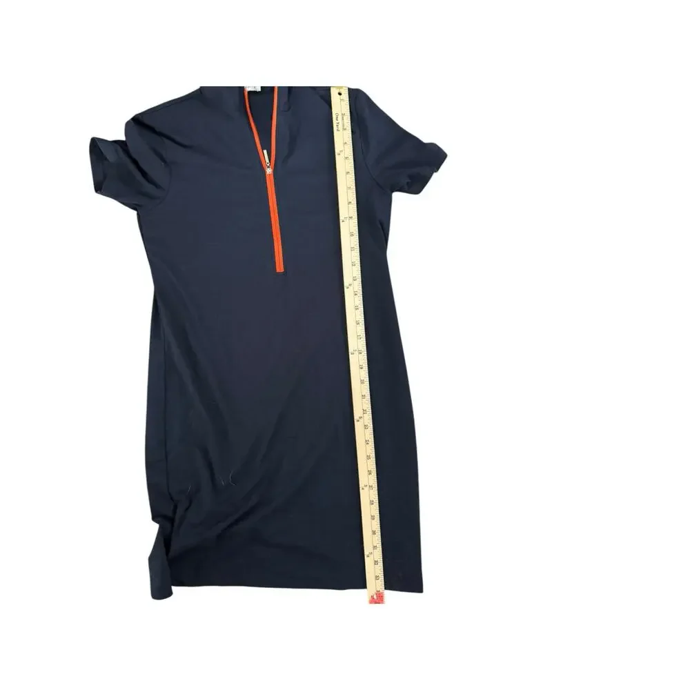 Anatomie Women's Navy Dress with Orange Zipper